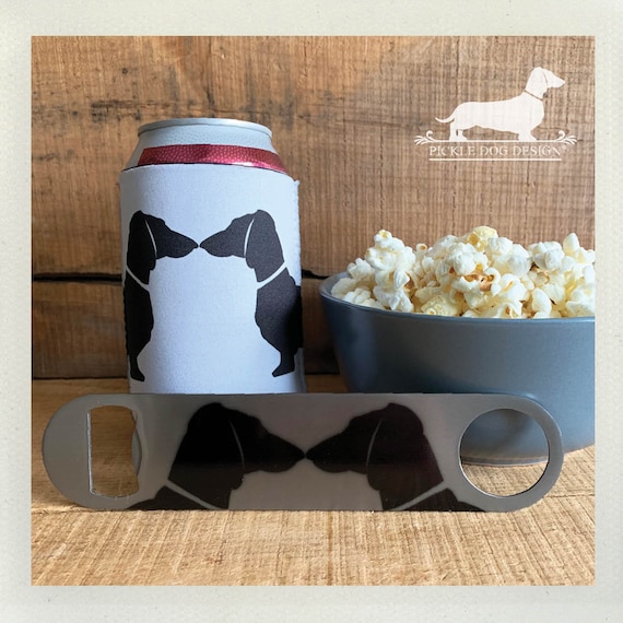 Doxie Love. Can Cooler & Bottle Opener