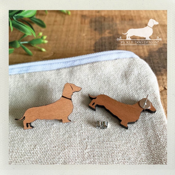 Doxie. Post Earrings
