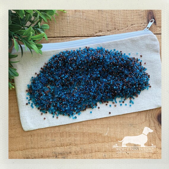 LAST CHANCE! Blue and Brown Mini Beads