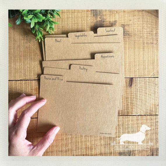 DISCOUNT DEAL! 4x6 Recipe Divider Cards (No. 66)