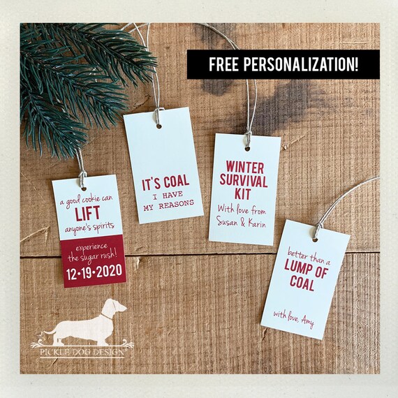 Personalized Holiday Gift Tags (Set of 20)