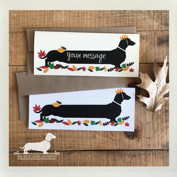 Autumn Doxie. Note Card