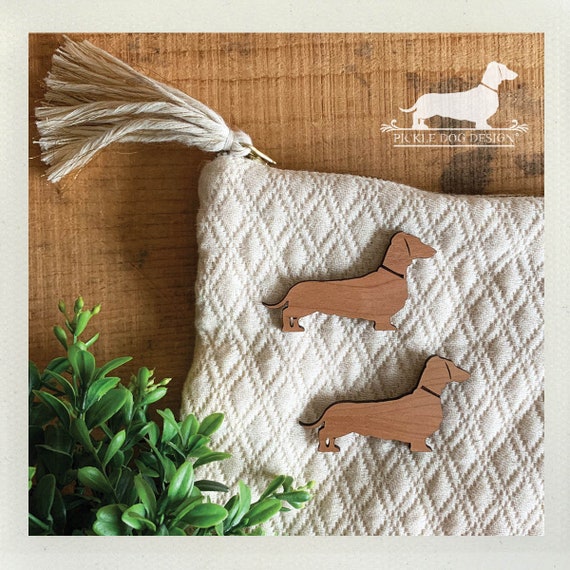 LAST CHANCE! Imperfect Wood Doxie. Magnet