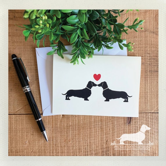 Doxie Love. Note Card