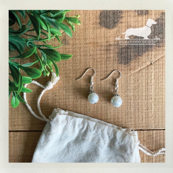 Pearl Drop. Dangle Earrings
