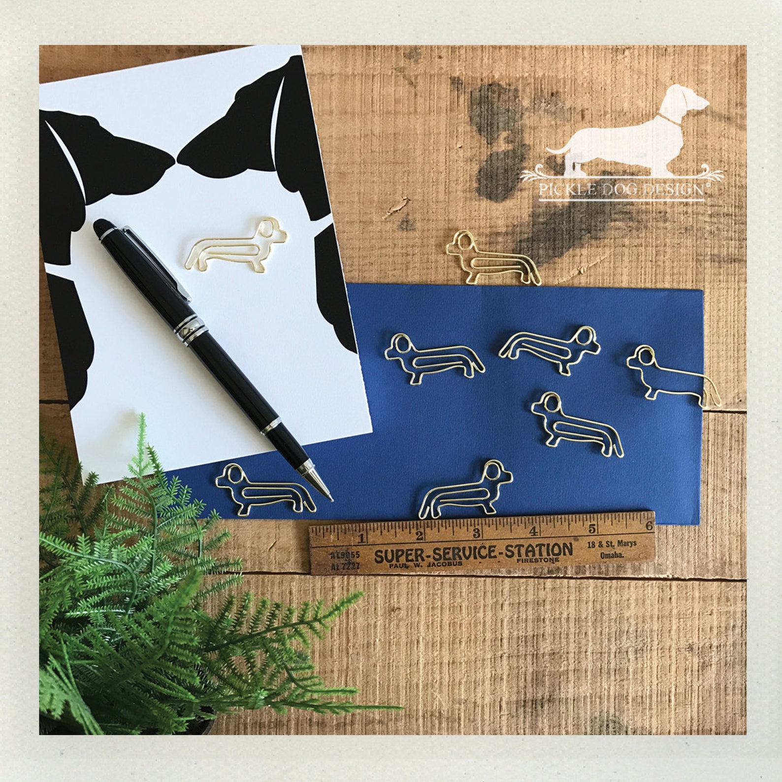 Doxie Paperclips dachshund Dog Long Dog Vintagestyle Etsy