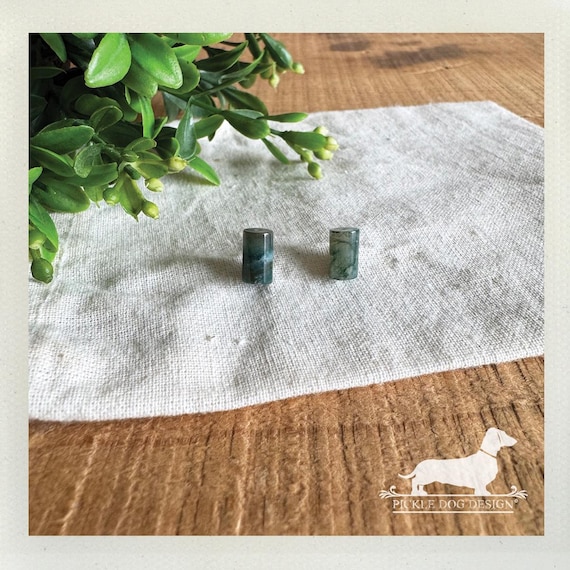 Jade Earrings. Post Earrings