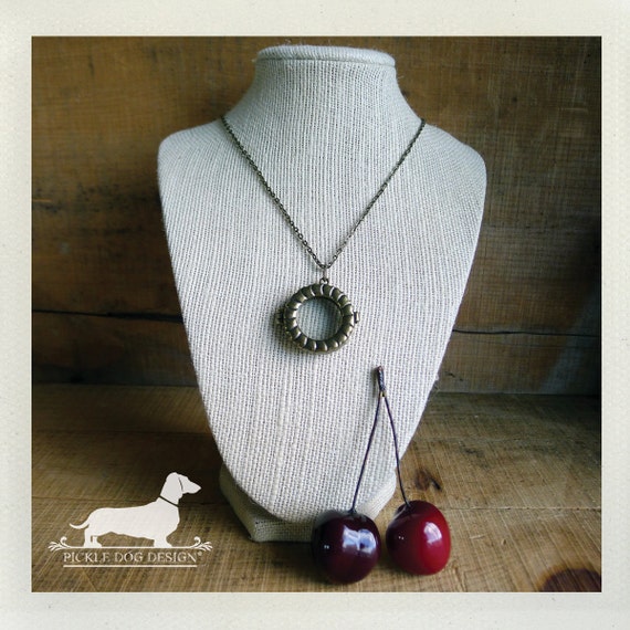 Cherry Pie. Locket Necklace