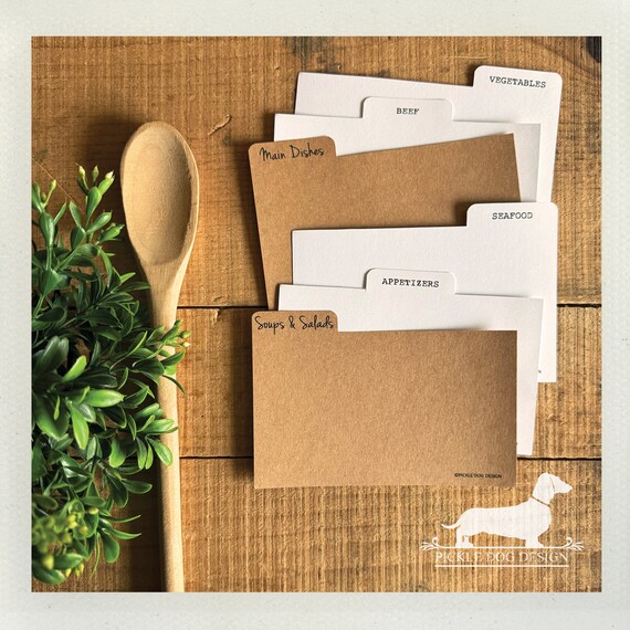 DISCOUNT DEAL! 3x5 Recipe Divider Cards (No. 53)