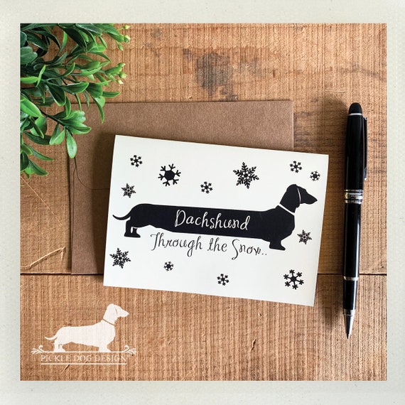 Dachshund Through The Snow. Note Card