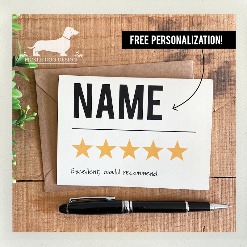 Delivery Note Printed Example Food Rating Cards - Etsy