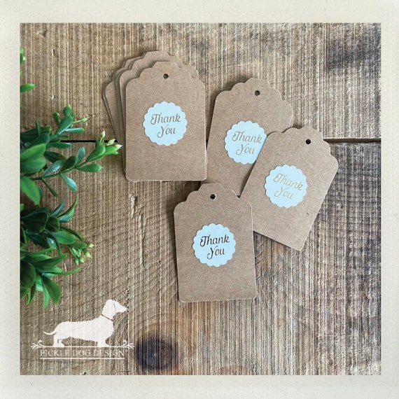 DISCOUNT DEAL! Gold Foil Thank You. Gift Tags (Set of 12)