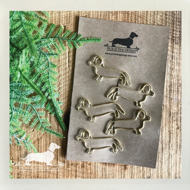 Doxie Paperclips dachshund Dog Long Dog Vintagestyle Etsy