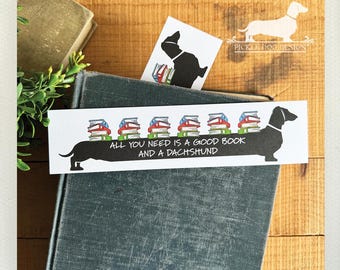 Dachshund Bookmark: Doxie Dog Lover Gift