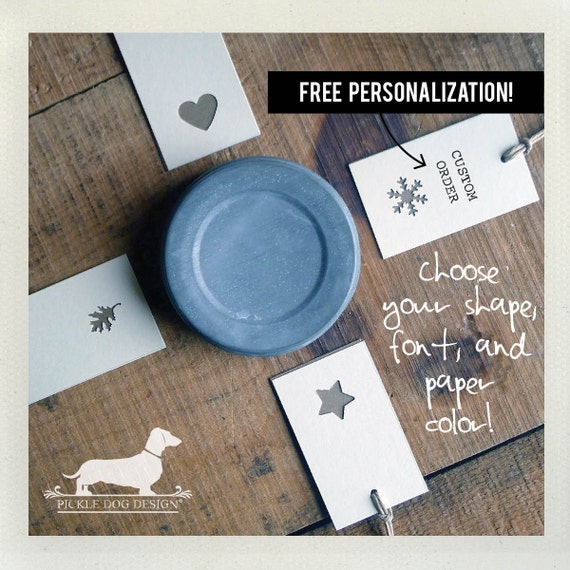 Shape Up. Personalized Rectangle Gift Tags (Set of 20)
