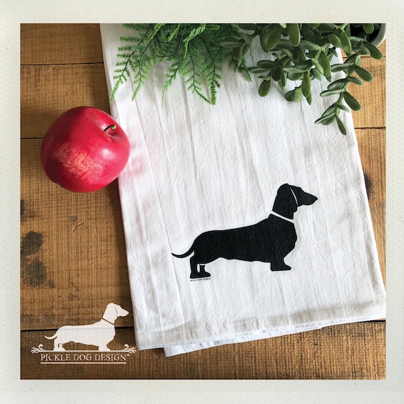Doxie. Decorative Tea Towel