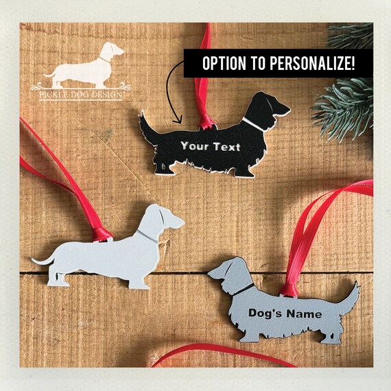 Personalized Doxie. Ornament