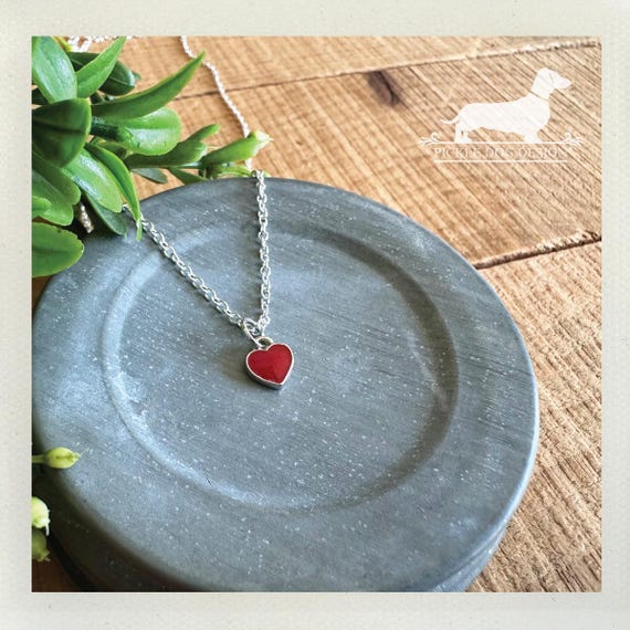 Mini Red Heart. Necklace