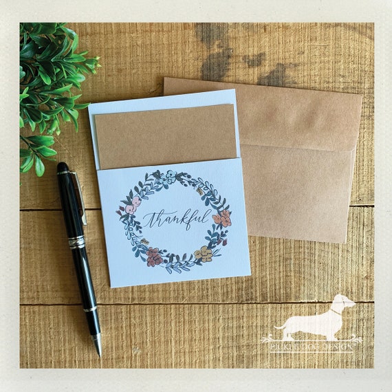 DISCOUNT DEAL! Thankful. Flat Pocket Card