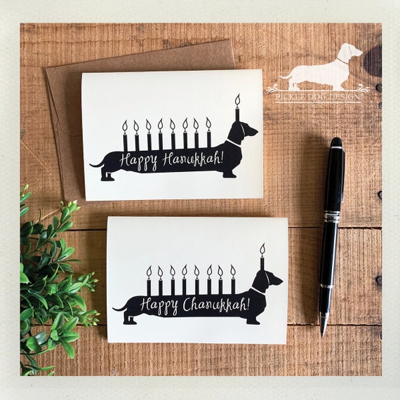 Chanukkah Doxie. Note Card