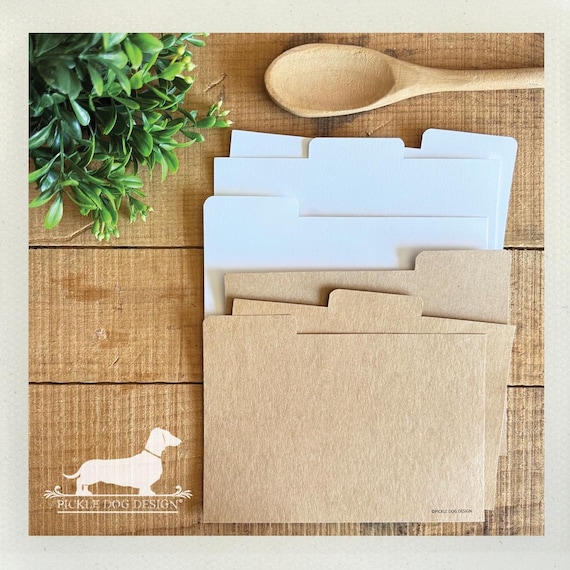 DISCOUNT DEAL! 4x6 Recipe Divider Cards (No. 67)