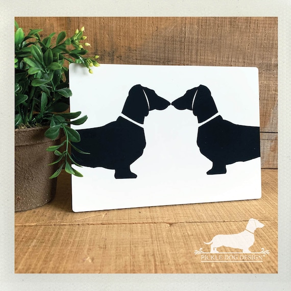 LAST CHANCE! Imperfect Doxie Love. Easel Back Plaque
