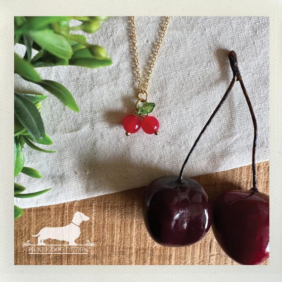 Cherry. Necklace