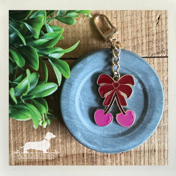 DISCOUNT DEAL! Cherry Bow. Bag Charm