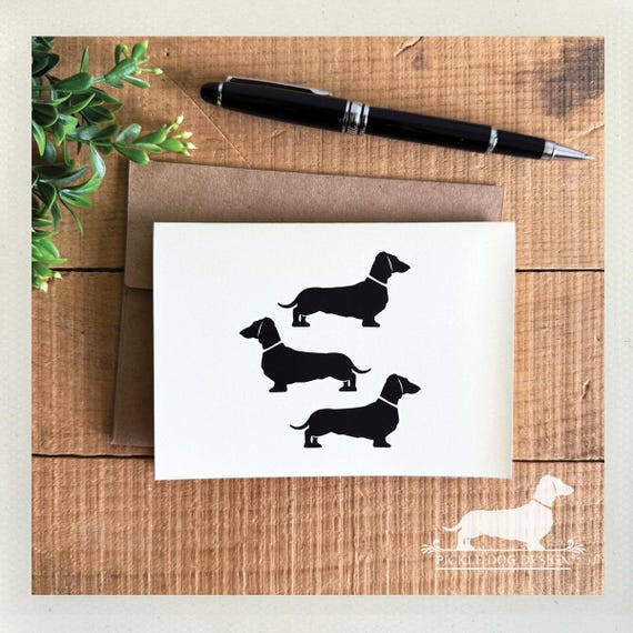 Doxie Trio. Note Card