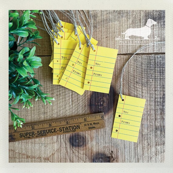 DISCOUNT DEAL! Love Note. Gift Tags (Set of 20) -- (Vintage-Style, Teacher Gift, Class Birthday Treat, Back to School, Thank You, Gift Wrap)