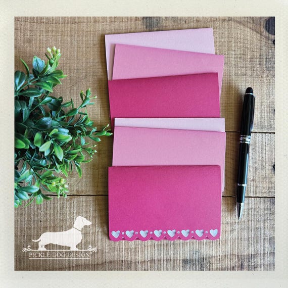 DISCOUNT DEAL! Hearts. Note Cards (Set of 6)