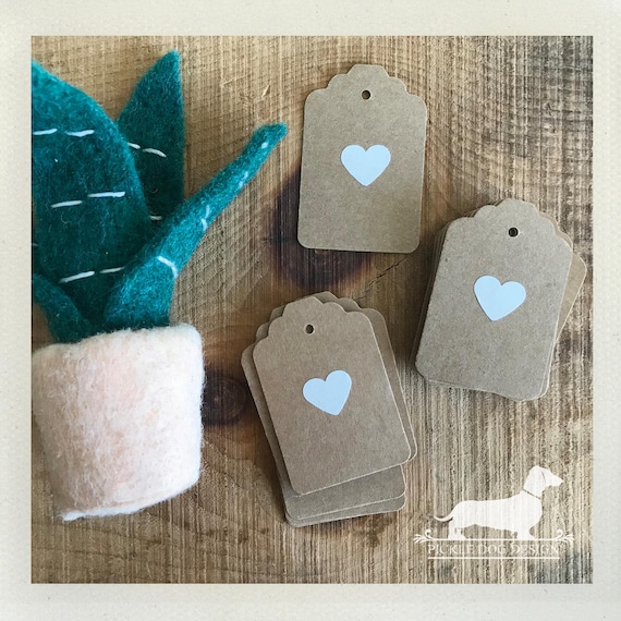 DOLLAR DEAL! Kraft Heart. Gift Tags