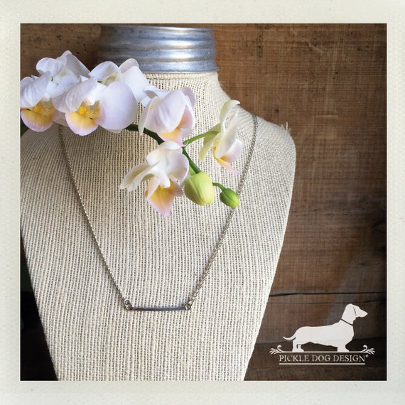 DOLLAR DEAL! Silver Bar. Necklace