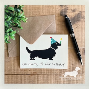 Es ist Dein Geburtstag. Note Card -- (Geburtstagskarte, Dackel, Dackel, Dackel, Weiner, Dackel, Dackel, Dackel)
