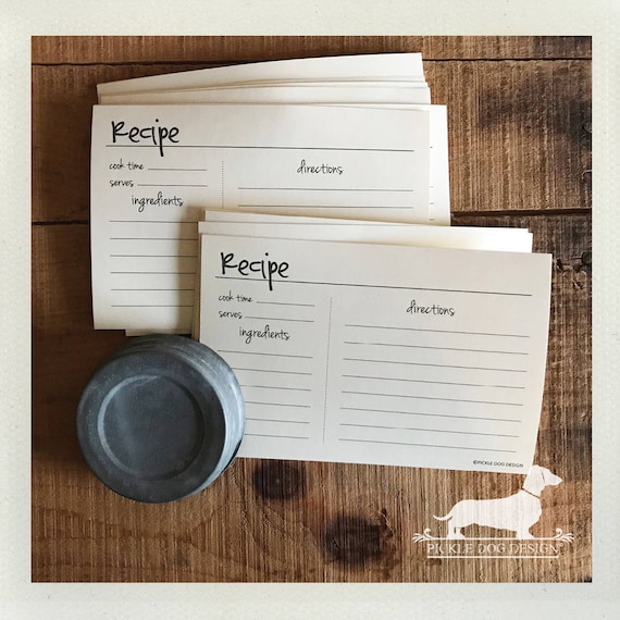DOLLAR DEAL! Abby Lined Recipe Cards