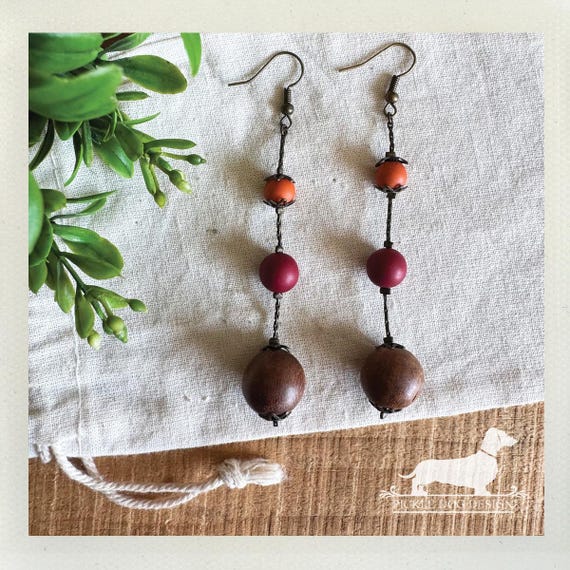 Fall Ball. Dangle Earrings