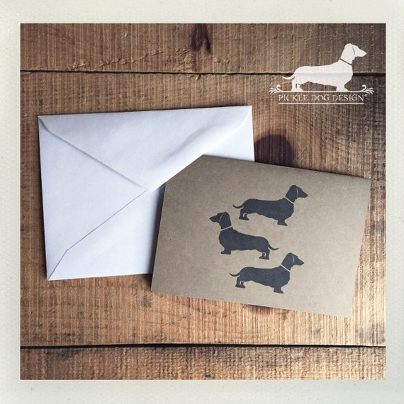 Doxie Trio. Note Card