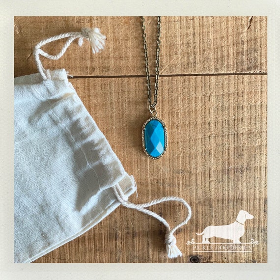 Turquoise Drop. Necklace