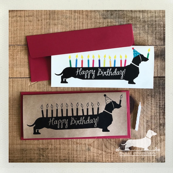 Happy Birthday Doxie. Note Card