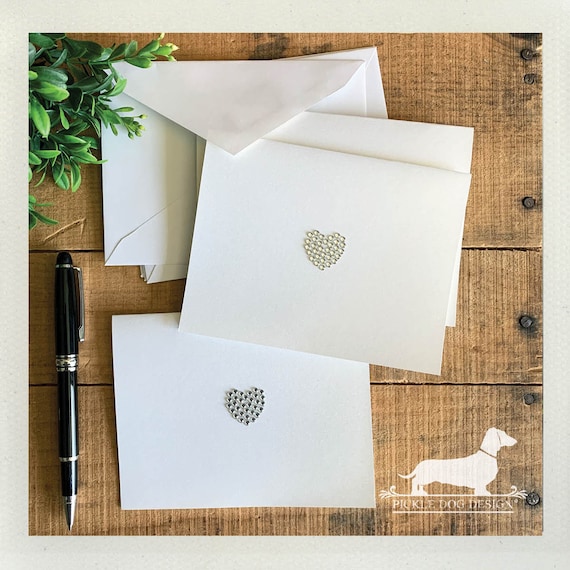 DISCOUNT DEAL! Bling Love. Note Cards (Set of 4)