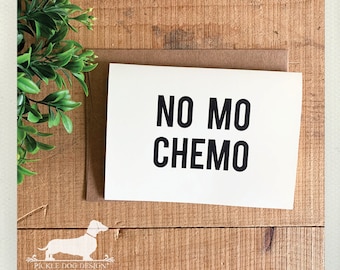 No Mo-chemokaart: aanmoedigingskaart kanker