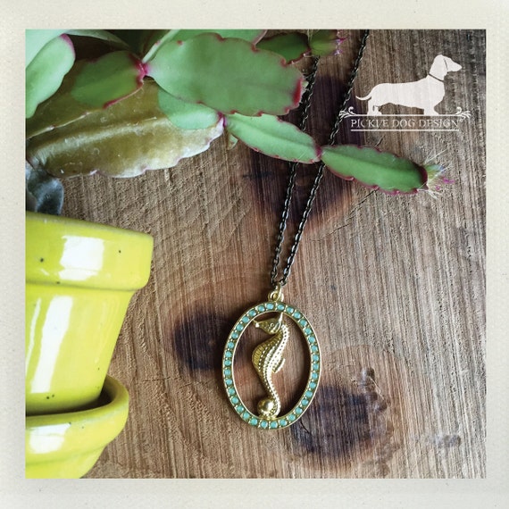 Seahorse. Necklace
