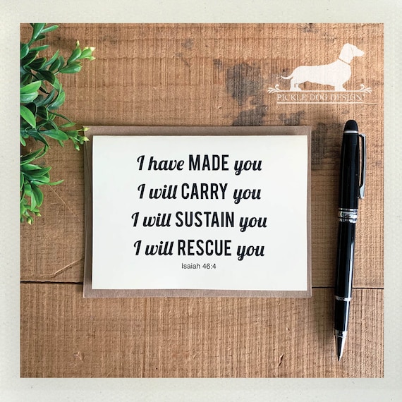 God Will Carry You. Note Card