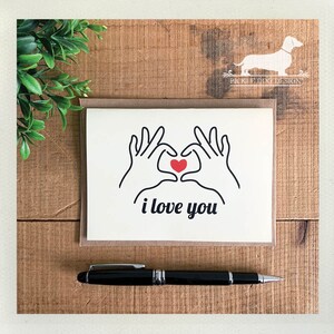Manos del corazón. Tarjeta de notas - (Te amo, tarjeta de aniversario, tarjeta de aliento, amor, tarjeta de San Valentín, tarjeta de mejor amigo, para marido, para esposa)