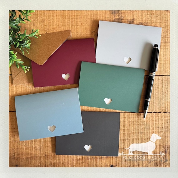 DISCOUNT DEAL! Colorful Heart. Note Cards (Set of 5)