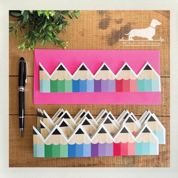 DISCOUNTED! Pencil Group. Note Cards (Set of 6)