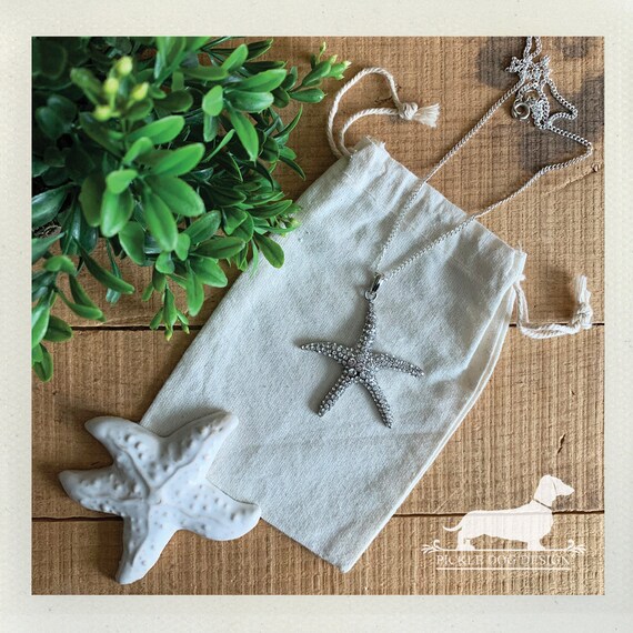 Silver Starfish. Necklace