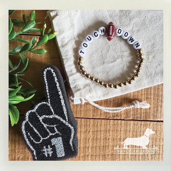 Touchdown. Beaded Bracelet