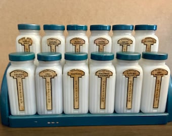 Vintage Griffith’s Spice Rack with Spice Set