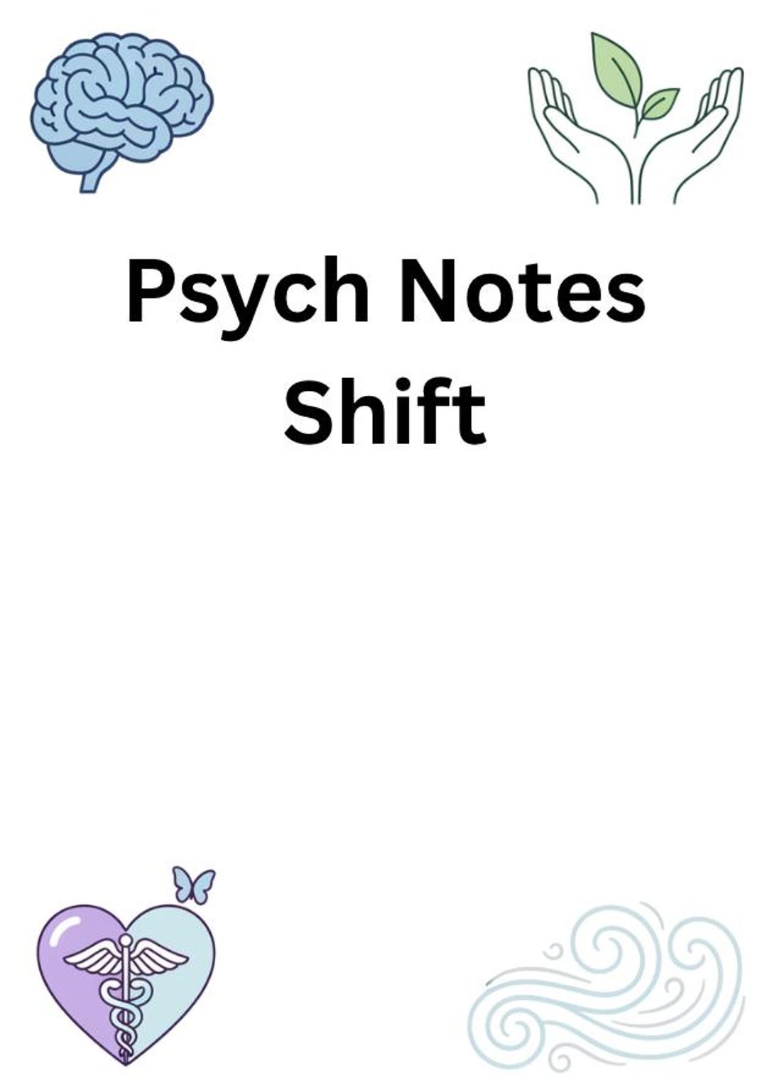 Psych Nurse Brain Sheet Mental Health Nursing Notes Template ...
